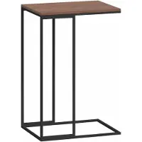Syfax Table d'appoint Noir 40x30x59 cm Bois d'ingénierie