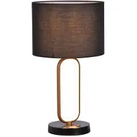 Rabalux 74044 Lampes de table Domiro LED 8+ E27 1X MAX 60 métal textile doré