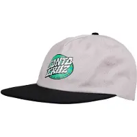 Santa Cruz Vertigo Dot Snapback Cap Gris