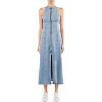 Armani Exchange pour femme. XW002261AF21338MB001 Robe en jean bleu (XXS), Casuel, Coton, Sans manches / bretelles
