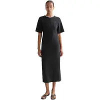 Scotch & Soda Ufu01426t Short Sleeve Midi Dress Noir L Femme