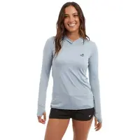 PELAGIC Aquatek Goione Mahi Uv Hooded Long Sleeve T-shirt Bleu XL Femme