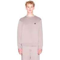 Armani Exchange pour homme. XM001777AF10818U6107 Sweat-shirt col rond avec logo taupe (M), Casuel, Coton