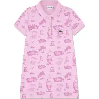 Lacoste Kids 347613 Short Sleeve Dress Rose 2 Years Fille
