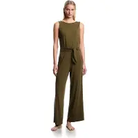 Emporio Armani pour femme. EW003412_AF20240 Combinaison d'été verte (S), Casuel, Viscose, Sans manches / bretelles