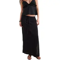 Balmohk 30000500 Rustic Long Skirt Noir S Femme