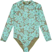 Roxy Spirit Woman Long Sleeve Back Zip Shorty Vert 16 Years Fille