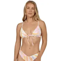 Salty Crew Bloomed Tri Bikini Top Blanc M Femme