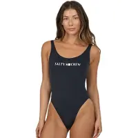 Salty Crew Seafarer Solids One Piece Swimsuit Noir M Femme