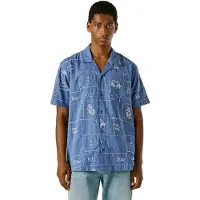 Pepe Jeans pour homme. PM3091207 Chemise bleue Perto (XL), Casuel, Coton, Manche courte, Marine