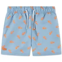 Lacoste Kids Print Swimming Shorts Bleu 12 Years Garçon