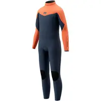 Mystic Star 3/2 Mm Fl Junior Long Sleeve Back Zip Neoprene Suit Gris M Enfants