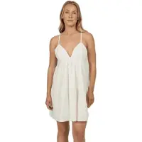 Salty Crew Charter Sleeveless Short Dress Blanc M Femme