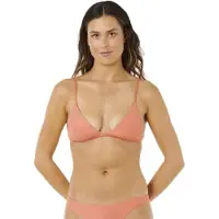 Rip Curl Luxe Surf Fixed Tri Bikini Top Rose 2XS Femme