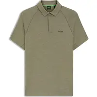 BOSS pour homme. 50554647 Polo Active Slim Fit vert (XL), Casuel, Manche courte, Lyocell
