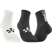 Bullpadel Bp-pmr 2603 Short Socks 2 Pairs Blanc,Noir EU 36-39