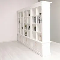 Casa Padrino : séparateur de pièce de style cottage, bibliothèque blanche, 260 cm - Meubles de style cottage