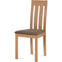 Autronic Chaise de salle à manger BC-2602 WT - Blanc, revêtement marron