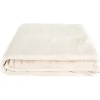COFI Couverture douillette 270x230 cm Couverture polaire Couverture de salon en polyester Couvre-lit Beige