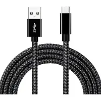 INF Câble de données USB A vers Type C 3.2 60 W Noir + Gris S