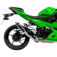 Leovince Gp Corsa Black Edition Kawasaki Ninja 400 Abs 24-25/ninja 500 Abs 24-26/ninja 500 Se Abs 24-26 Not Homologated Muffler Vert Not Homologated