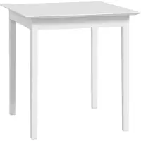 HOMCOM Table de salle à manger Table de cuisine Table carrée pour 2 personnes En bois Blanc