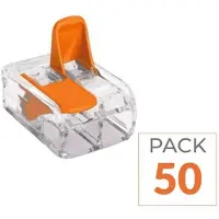 Silamp Boîtier de connexion à levier, 2 entrées - Pack de 50