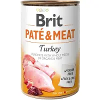 Brit Pate&amp;Meat turkey - pâtée de dinde pour chiens - 6x400 g