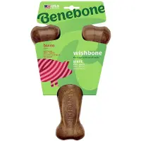 Benebone Wishbone Bacon Bone 24 Cm Marron