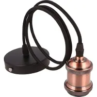 LED line E27 Aluminium LED Lampe à suspendre Lampe à suspension 1 mètre de cordon en cuivre