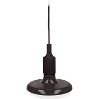 Forever E27 Lampe à suspendre LED stylée Lampe à suspendre 18W 1620lm noir blanc neutre incl. douille 1 mètre en bleu