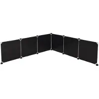Kerbl 6 Éléments Plastiques Pour Enclos 1,5 Cm Mixte Noir