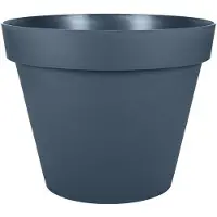 Eda Pot De Fleurs Rond Eda Toscane Ø30 Cm 10 L Bleu Jean