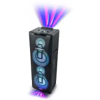 Muse Enceinte M-1990 DJ à LED Party box double bluetooth + Micro - BT/CD/AUX/USB - 1000W