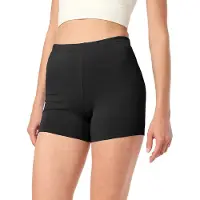 Merry Style Short pour femmes Cycliste Pantalon court Boxer en viscose MS10-283(Noir, L)