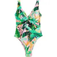 Next Maillot de bain vert / vert clair / vert foncé / abricot