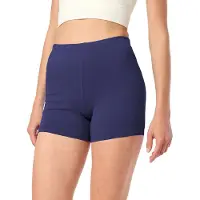 Merry Style Short pour femmes Cycliste Pantalon court Boxer en viscose MS10-283(Bleu marine, XS)