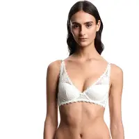 Emporio Armani pour femme. EW000434_AF19033 Soutien-gorge en dentelle éternel blanc (100C), Homewear, Polyamide