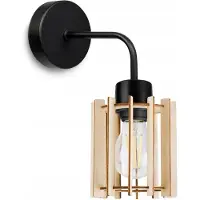 Light11 HOME Applique murale Kinkiet, plafonnier en bois, abat-jour LED, style moderne
