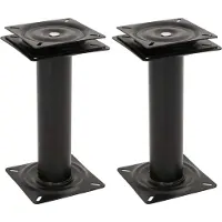 Syfax Piédestaux de siège de bateau 2 pcs siège pivotant à 360° acier