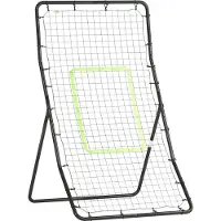 Fortuna Lai Kickback Rebounder But 75 x 126 cm, panneau de rebond en acier et PE, aide à l'entraînement pour le football, noir
