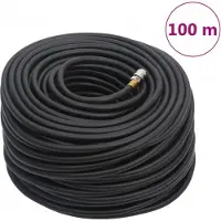 Syfax Tuyau d'air hybride noir 0,6" 100 m caoutchouc et PVC