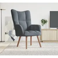Prolenta Maison Exclusive - Fauteuil relax en velours gris foncé