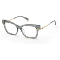 Blumarine Lunettes de vue - - VBM898 - Gris transparent brillant - Acétate - 52/17/140