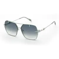 Blumarine Lunettes de Vue - - UBM236S - Métal Palladio lucido - Parties vertes - 57/14/135 (Femme)