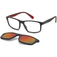 Polaroid Lunettes de Vue PLD D622/C 56/16/145 Matte black red Polyamide frames MAN PLD D622/C