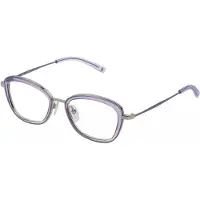 Sting Lunettes de Vue - - VST345V - Monture métal - 49/17/140 - Palladio lucido (argenté/lilas)