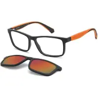 Polaroid Kids Lunettes de Vue PLD D854/C 54/15/135 Matte black orange Polyamide frames BOY PLD D854/C