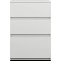 Burgbad Lin20 Armoire basse, 3 tiroirs, 600x407x870mm, USIW060F5351