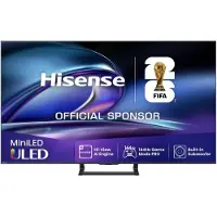 Hisense Téléviseur intelligent ULED 50E8Q ?R/TS, 127 cm (50 pouces), 3840 x 2160 pixels, LED, Smart TV, Wi-Fi, noir, gris